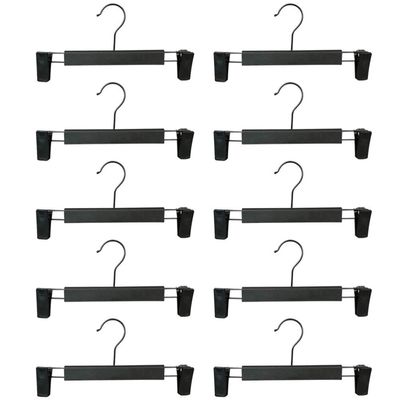 10pcs Adjustable Pants Storage Hangers Non- Clips Retractable Underwear Storage Rack for Space Saving Strong Design
