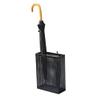 Umbrella Racks WXYZ Hollow Creative Umbrella Stand, 2 Hanging Hooks for Folding Umbrellas, Home Hotel Office Storage Rack Paper Basket 30x13x40cm Black White Gold (Color : Black1) view 1