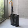 Umbrella Racks WXYZ Hollow Creative Umbrella Stand, 2 Hanging Hooks for Folding Umbrellas, Home Hotel Office Storage Rack Paper Basket 30x13x40cm Black White Gold (Color : Black1) view 3