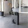 Umbrella Racks WXYZ Umbrella Stand, Creative Hollow Wrought Iron Umbrella Bucket, Large Capacity Hotel Office Umbrella Drain Stand 30x13x40cm Black and White (Color : Black) view 2