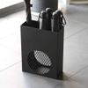 Umbrella Racks WXYZ Umbrella Stand, Creative Hollow Wrought Iron Umbrella Bucket, Large Capacity Hotel Office Umbrella Drain Stand 30x13x40cm Black and White (Color : Black) view 3