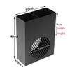 Umbrella Racks WXYZ Umbrella Stand, Creative Hollow Wrought Iron Umbrella Bucket, Large Capacity Hotel Office Umbrella Drain Stand 30x13x40cm Black and White (Color : Black) view 4
