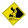 TNND Humor Beware of Falling Cows Metal Wall Decor Plaques and Signs Outdoor Aluminum Metal Sign 12X12 Inches view 1