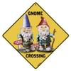 TNND Gnome Crossing Metal Sign Plaques and Signs Outdoor Aluminum Metal Sign 12X12 Inches view 1