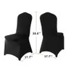 20 Pack Black Spandex Chair Covers for High Back Chairs in Stretch Washable Fabric for Wedding, Party,Holidays,Celebration and Other Special Events view 2