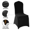 20 Pack Black Spandex Chair Covers for High Back Chairs in Stretch Washable Fabric for Wedding, Party,Holidays,Celebration and Other Special Events view 4