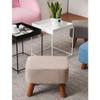 FINDYU Footstool, Bedroom Living Room Footrest Strong Comfortable Anti-Slip Hallway Change Shoes Pouffe Stool (Color : Gray, Size : L) view 2
