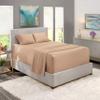 Cal King Size Sheet Set - 4 Piece Set - Hotel Luxury Bed Sheets - Soft 100% Cotton 800 Thread Count - 18" Deep Pockets - Breathable & Cooling Wrinkle Free - Taupe Bed Sheets - Cal King Sheets - 4 PC view 1