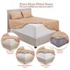 Cal King Size Sheet Set - 4 Piece Set - Hotel Luxury Bed Sheets - Soft 100% Cotton 800 Thread Count - 18" Deep Pockets - Breathable & Cooling Wrinkle Free - Taupe Bed Sheets - Cal King Sheets - 4 PC view 4