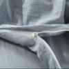 F.Y.Dreams 100% Washed Cotton Duvet Cover for Weighted Blanket 80x87 inches with 16 Ties, Zipper on Long Side/Light Blue/Just Duvet Cover view 4
