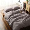 F.Y.Dreams 100% Washed Cotton Duvet Cover for Weighted Blanket 80x87 inches with 16 Ties, Zipper on Long Side/Purple Bean Paste/Just Duvet Cover view 1