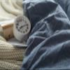 F.Y.Dreams 100% Washed Cotton Duvet Cover for Weighted Blanket 80x87 inches with 16 Ties, Zipper on Long Side/Demin Blue/Just Duvet Cover view 3