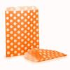14 Plastic Sweet Jars, 7 Styles, 2 Tongs and 50 Bags. Ideal for Party, Wedding, Sweet Table, Candy Buffet (Orange Polka Dot Bags) view 3