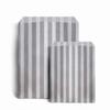 14 Plastic Sweet Jars, 7 Styles, 2 Tongs and 50 Bags. Ideal for Party, Wedding, Sweet Table, Candy Buffet (Silver Grey Candy Stripe Bags) view 3