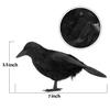 4 Pack Halloween Black Crows, Halloween Ravens Decor, Halloween Decoration Fake Bird, Halloween Ravens Dcor Props view 2