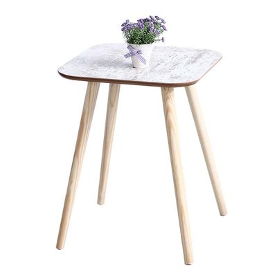 KXMYT Wooden Coffee Side Tables, Modern Square Living Room End Tables Sofa Small Snack Table for Office Furniture,40X51.5CM,Multi Colored