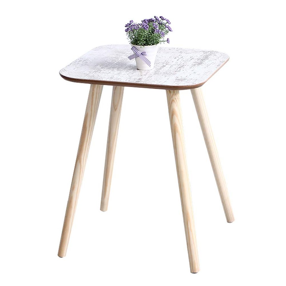 KXMYT Wooden Coffee Side Tables, Modern Square Living Room End Tables Sofa Small Snack Table for Office Furniture,40X51.5CM,Multi Colored