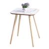 KXMYT Wooden Coffee Side Tables, Modern Square Living Room End Tables Sofa Small Snack Table for Office Furniture,40X51.5CM,Multi Colored view 1