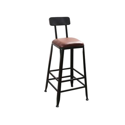 Bar Stools, Retro Style Dining Bar Chairs Ergonomics Comfortable Metal Durable Breakfast Stools for Kitchen Counter Bar (Color : Cortex-b, Size : Height 80cm)