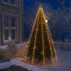 vidaXL 9,84 ft Christmas Tree Light, 300 LED Waterfall Lights for Tree Topper, Christmas String Lights, Christmas Lights for Indoor/Outdoor Decor, Warm White, Without Star Topper view 1