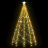 vidaXL 9,84 ft Christmas Tree Light, 300 LED Waterfall Lights for Tree Topper, Christmas String Lights, Christmas Lights for Indoor/Outdoor Decor, Warm White, Without Star Topper view 3