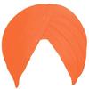 Drops Golden Sikh Turban Cotton Full Voile Patka Pagri Dastar Fabric Saffron 8 Meter view 1