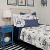 Brandream 5-Piece Seashell Beach Bedding Quilt Set Nautical Beach Bedspread Coverlet Set King Size view 2