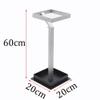 Umbrella Racks WXYZ Fashion Wrought Iron Umbrella Stand, Hollow Personality Floor-Standing Umbrella Bucket, Household Hotel Lobby Umbrella Storage Rack 20x20x60cm Silver Red (Color : Silver) view 4