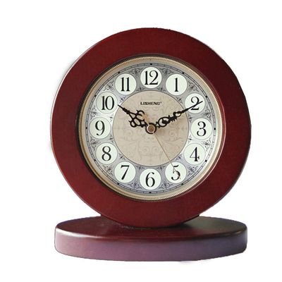 CLOCKZHJI Table Clock Mantle Desk Clock,Mute,Desk Decoration Clock Living Room Mantel Clock Office