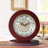 CLOCKZHJI Table Clock Mantle Desk Clock,Mute,Desk Decoration Clock Living Room Mantel Clock Office view 2