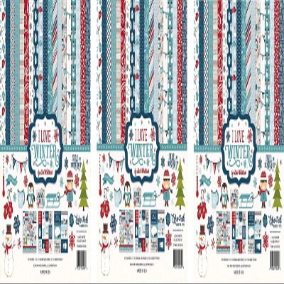 Echo Park Paper Company Love Winter Collection Kit (hree Pck)