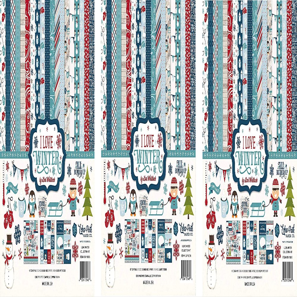 Echo Park Paper Company Love Winter Collection Kit (hree Pck)