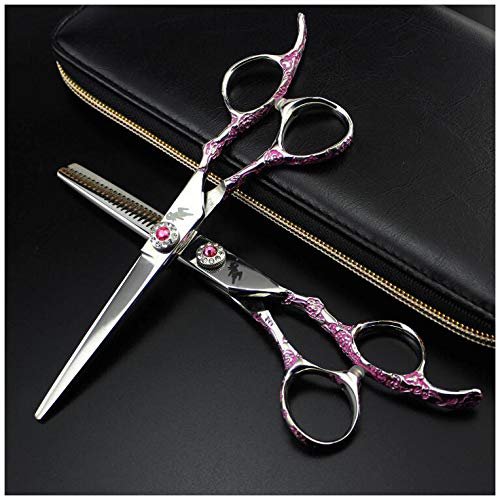 Hairdresser Scissors Set, 6.0 inch Professional Barber Hair Cutting Scissors and Texturizing/Thinning Shears - Perfect for Hair Stylist or Family Use