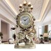 CLOCKZHJI Table Clock Mantle Clock,Mute,Desk Decoration Clock Living Room Mantel Clock Office Plastic view 1