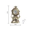 CLOCKZHJI Table Clock Mantle Clock,Mute,Desk Decoration Clock Living Room Mantel Clock Office Plastic view 2