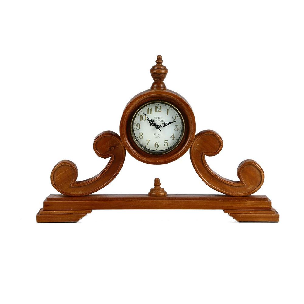 CLOCKZHJI Table Clock Mantle Desk Clock,Mute,Desk Decoration Clock Living Room Mantel Clock Office