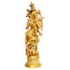 AONA Lord Murli Manohar Krishna Krishan Brass Statue Murti Gift & Home Dcor Big Size- Height 15 Inches view 3