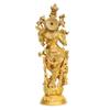 AONA Lord Murli Manohar Krishna Krishan Brass Statue Murti Gift & Home Dcor Big Size- Height 15 Inches view 4