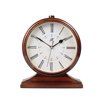 CLOCKZHJI Table Clock Mantle Desk Clock,Mute,Desk Decoration Clock Living Room Mantel Clock Office