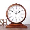 CLOCKZHJI Table Clock Mantle Desk Clock,Mute,Desk Decoration Clock Living Room Mantel Clock Office view 2