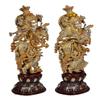 AONA Brass Pair of Radha Krishna - Big Size - Brass Radha Krishna Kishan Murti Idol Statue Sculpture (29") (Big Radha Krishna) (Black) view 2