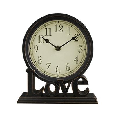CLOCKZHJI Table Clock Mantle Desk Clock,Mute,Desk Decoration Clock Living Room Mantel Clock Office
