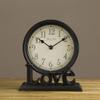 CLOCKZHJI Table Clock Mantle Desk Clock,Mute,Desk Decoration Clock Living Room Mantel Clock Office view 3