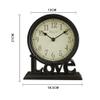 CLOCKZHJI Table Clock Mantle Desk Clock,Mute,Desk Decoration Clock Living Room Mantel Clock Office view 4