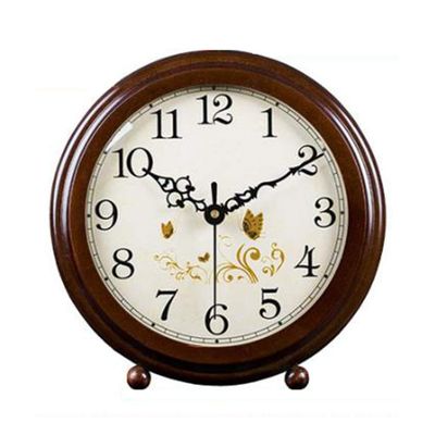CLOCKZHJI Table Clock Mantle Desk Clock,Mute,Desk Decoration Clock Living Room Mantel Clock Office