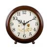 CLOCKZHJI Table Clock Mantle Desk Clock,Mute,Desk Decoration Clock Living Room Mantel Clock Office view 1