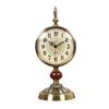 CLOCKZHJI Table Clock Mantle Clock,Mute,Desk Decoration Clock Living Room Mantel Clock Office Metal view 1