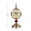 CLOCKZHJI Table Clock Mantle Clock,Mute,Desk Decoration Clock Living Room Mantel Clock Office Metal view 4
