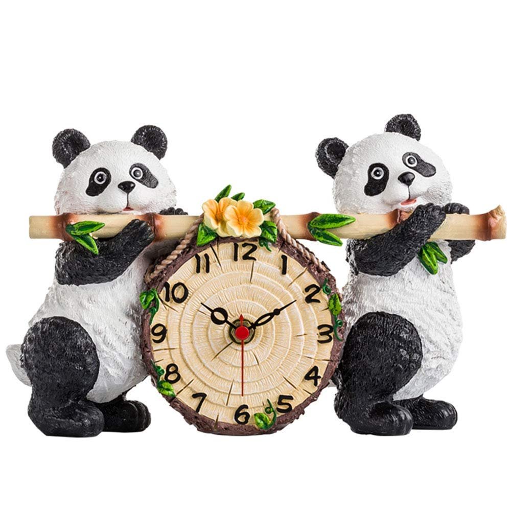 CLOCKZHJI Table Clock Mantle Desk Clock,Mute,Desk Decoration Clock Living Room Mantel Clock Office 18  27cm (Color : B)