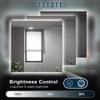 TETOTE 36 x 36 Inch LED Backlit Mirror with Light Bathroom,Anti-Fog,Dimmable,CRI90+,IP 54Water Proof,Vanity Mirror with Light,Wall Mounted,Horizontal/Vertical view 4